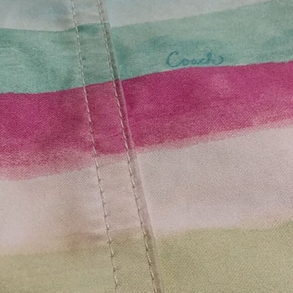 Coach Hampton Watercolor‎ Stripe Small Hobo Bag USED - Picture 13 of 14